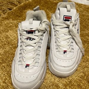 Pre owned Fila Disruptor Low-Top Sneakers Size 6.5 Womens